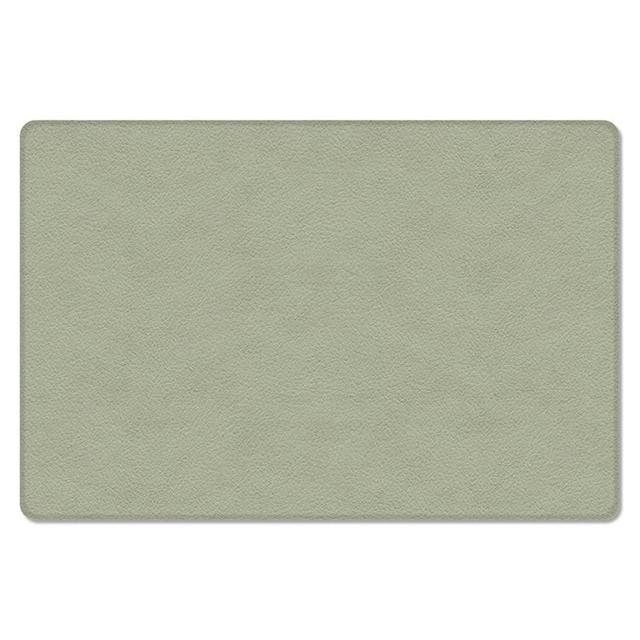 Xback Kitchen Floor Mat Non-Slip Cushioned Rug Farm Solid Sage Green PVC Leather Waterproof Runner Rug Anti-Fatigue Standing Mat for Home,Office