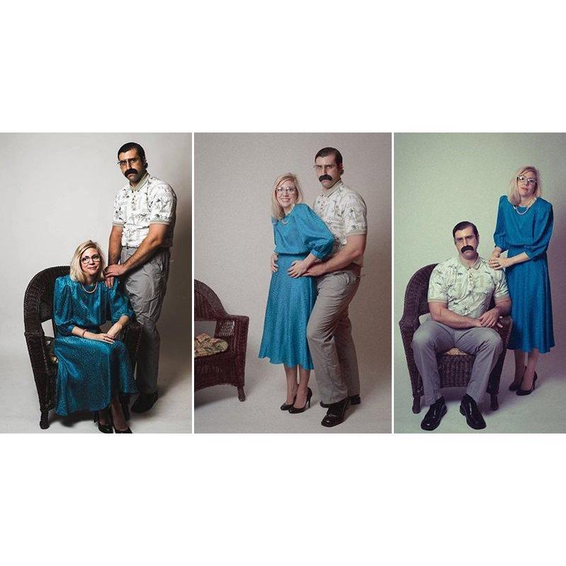 They bonded over their love for both sitting and standing awkwardly
