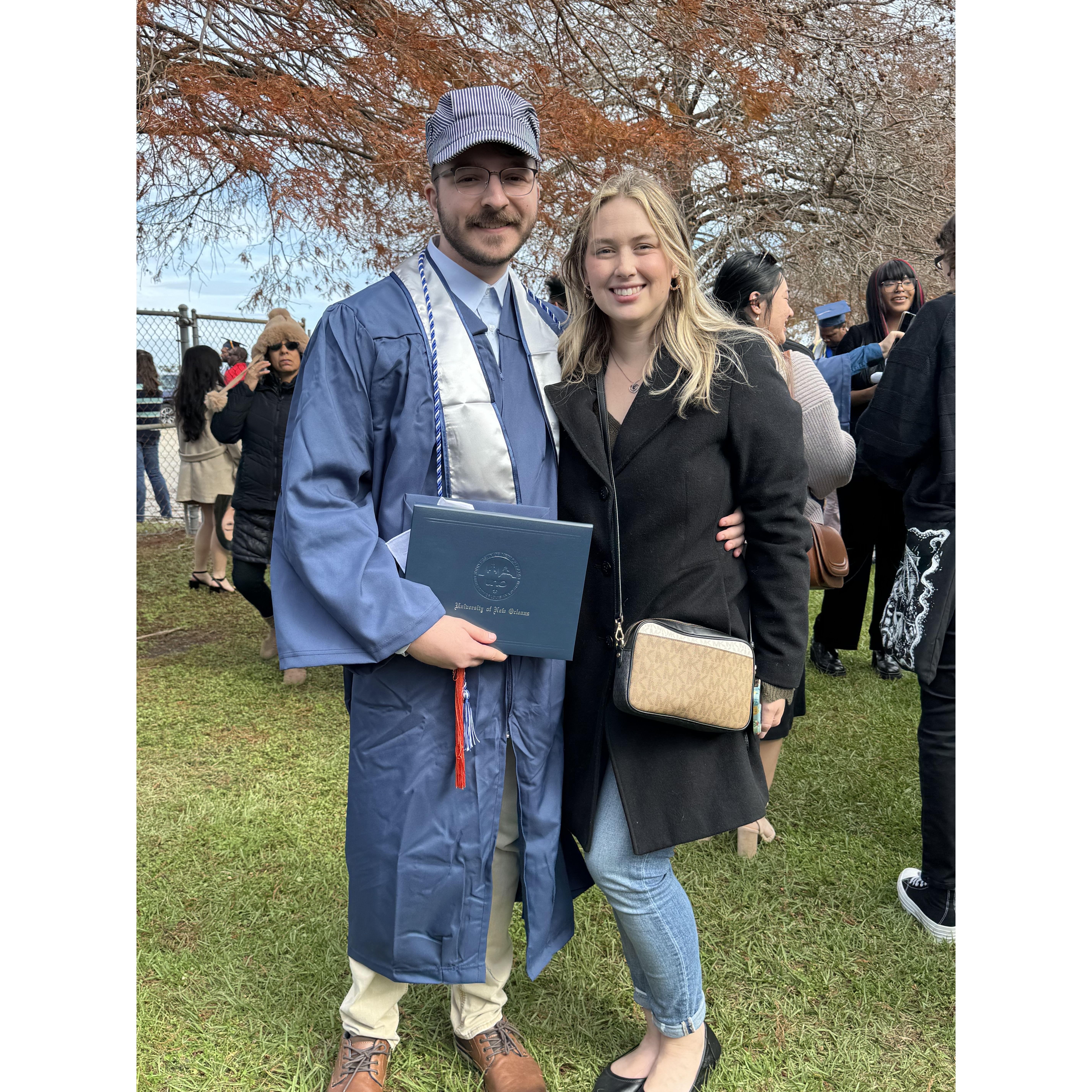Matt graduating from UNO school of Engineering!