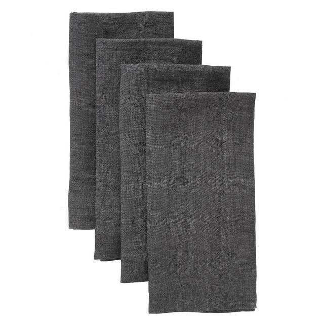 Mason Oversized Napkin, Set of 4 - Charcoal