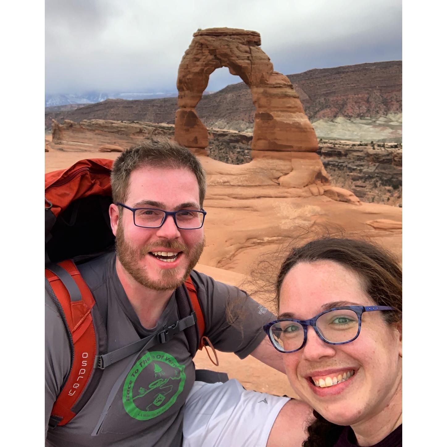 Visiting Delicate Arch at Arches National Park, Utah