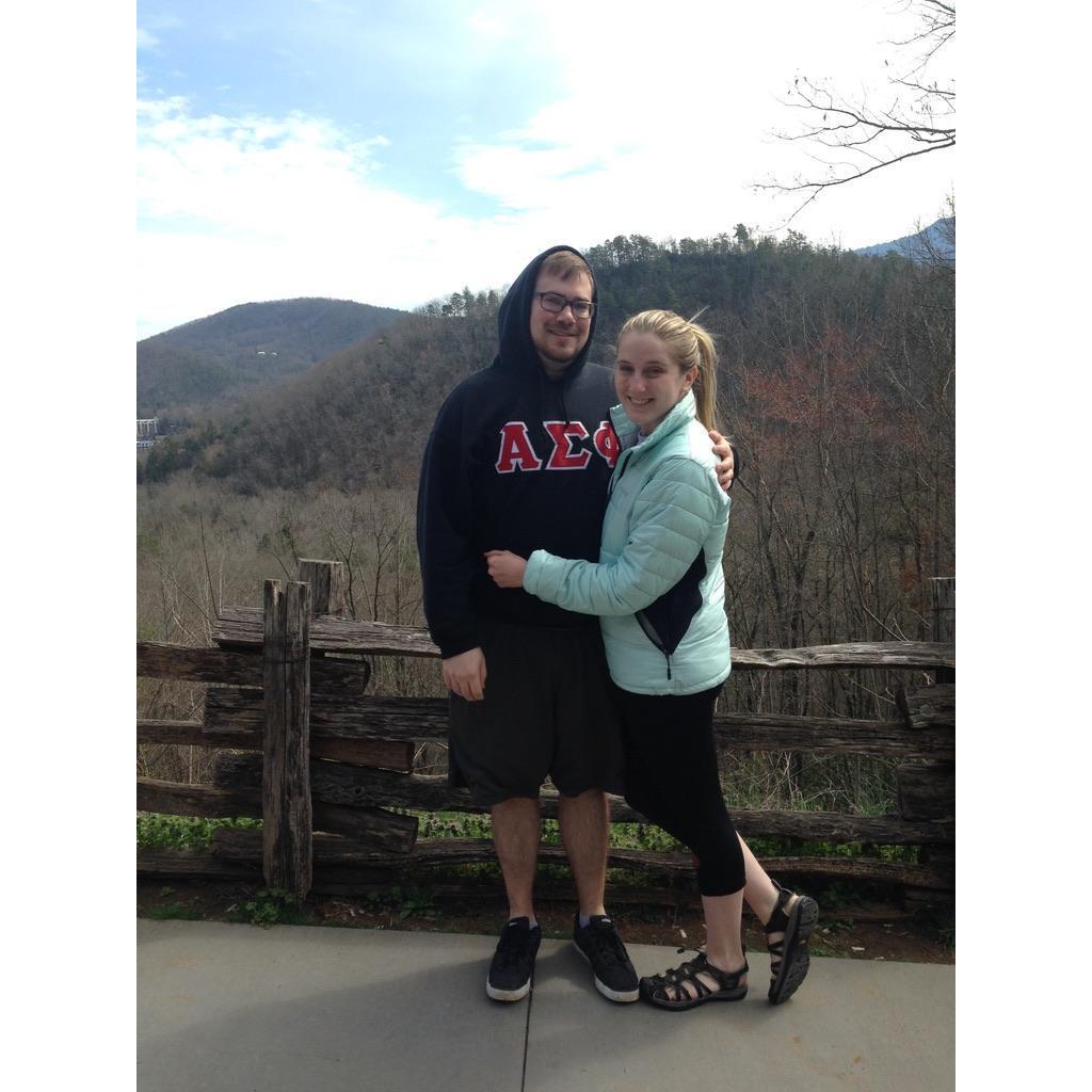 First vacay. We went to Gatlinburg, TN and found a love for hiking together. March 18, 2015.