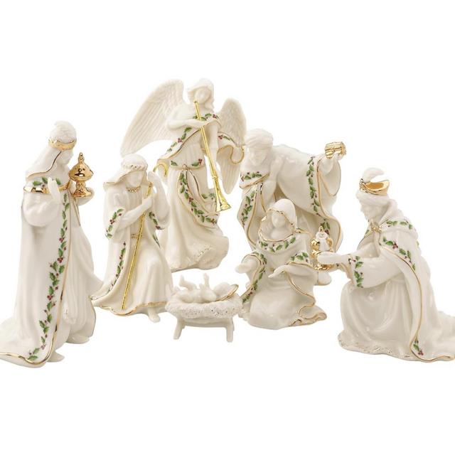 Lenox 806053 Holiday Mini Nativity Set, 1.60 LB, Ivory, 7-Piece