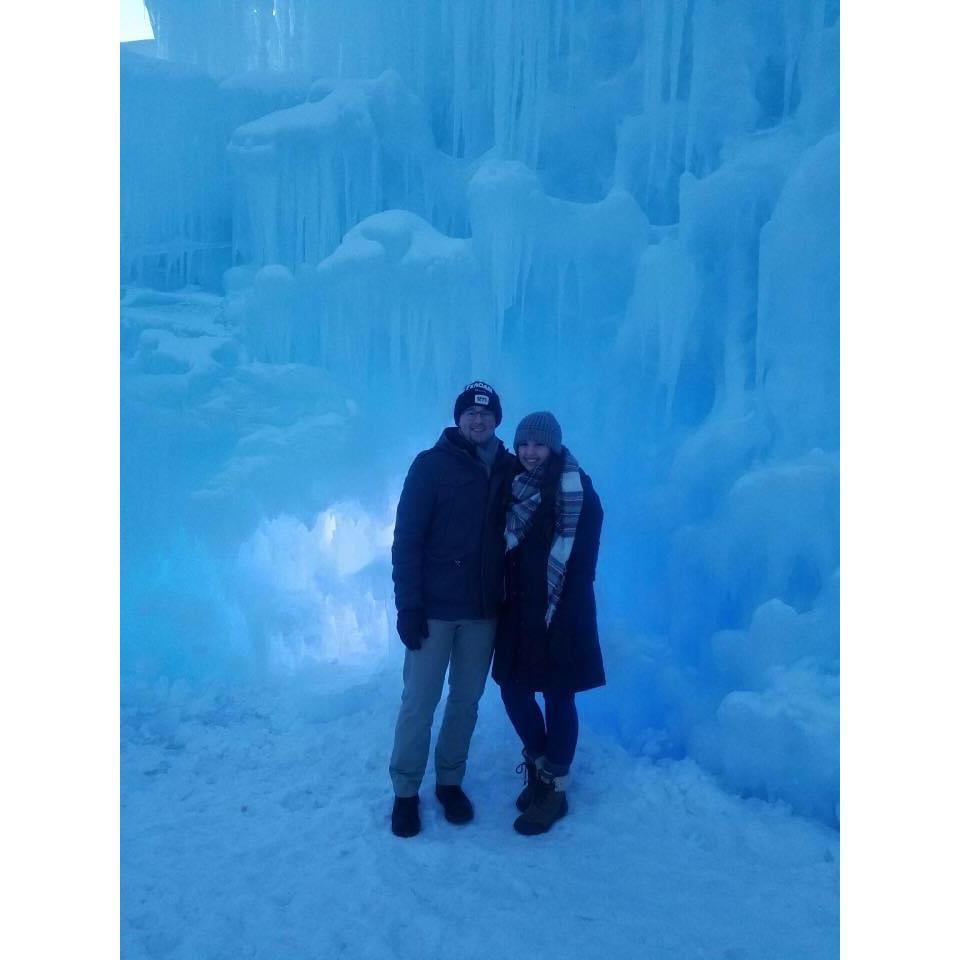 Visited the Ice Castles in New Hampshire and explored where Nate grew up!