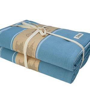 Classic Fringeless XL Bath Bundle - Slate Blue - 2 Pack | Sand Cloud