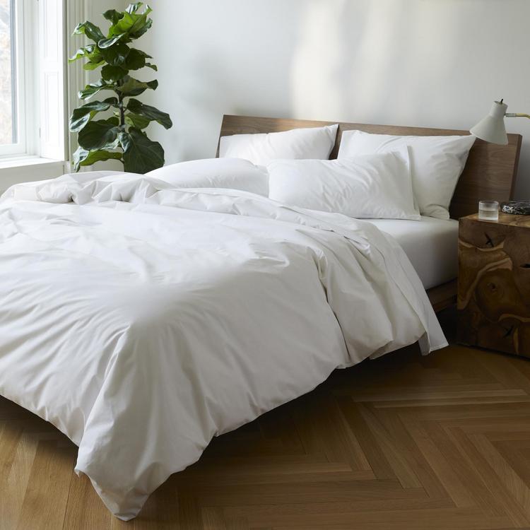 Blanc Housse de couette bed set 6pc complet Super king bed taille Réversible Noir 
