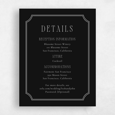 Black Wedding Enclosure - Dermot