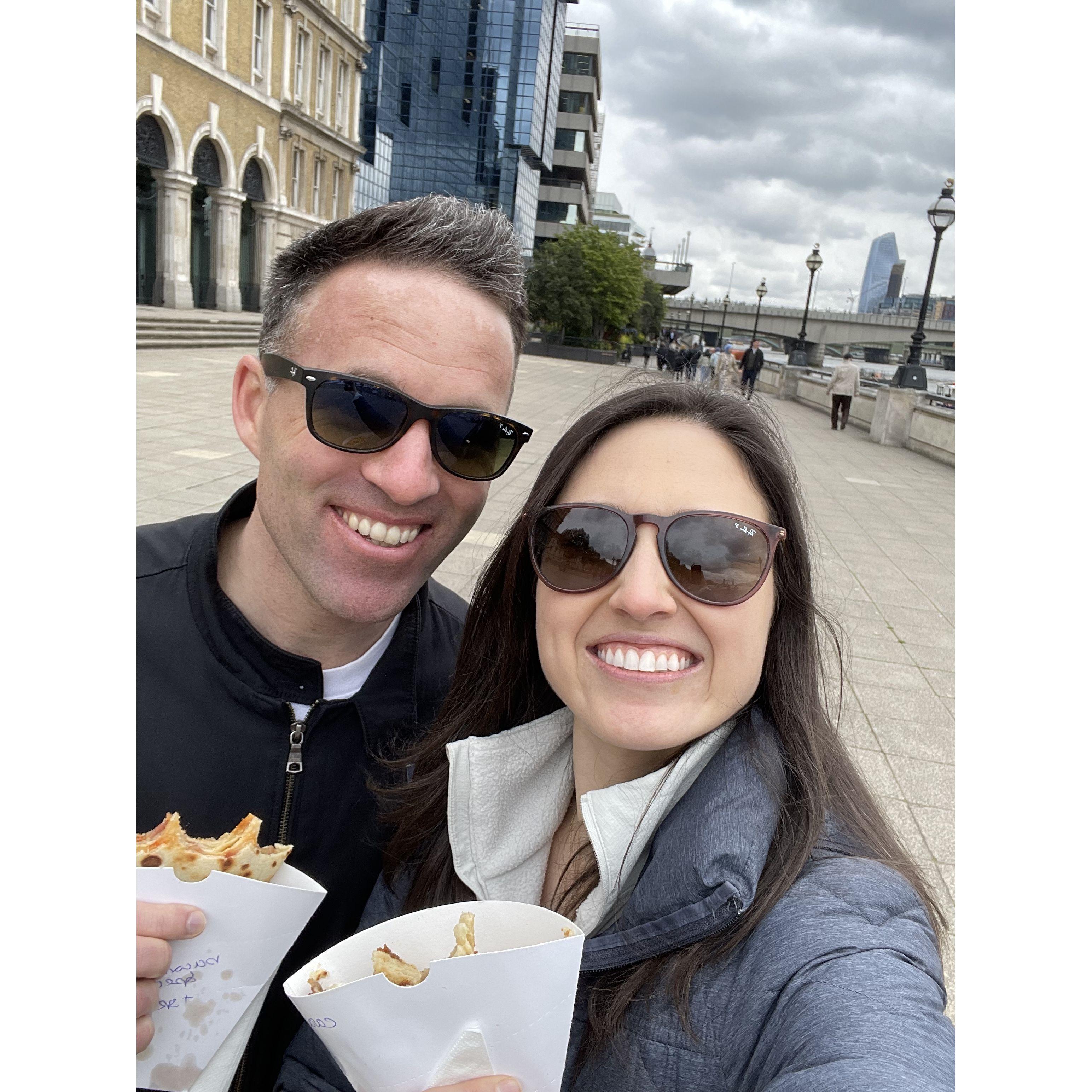 Zoo crepes- after visiting the Tower of London!