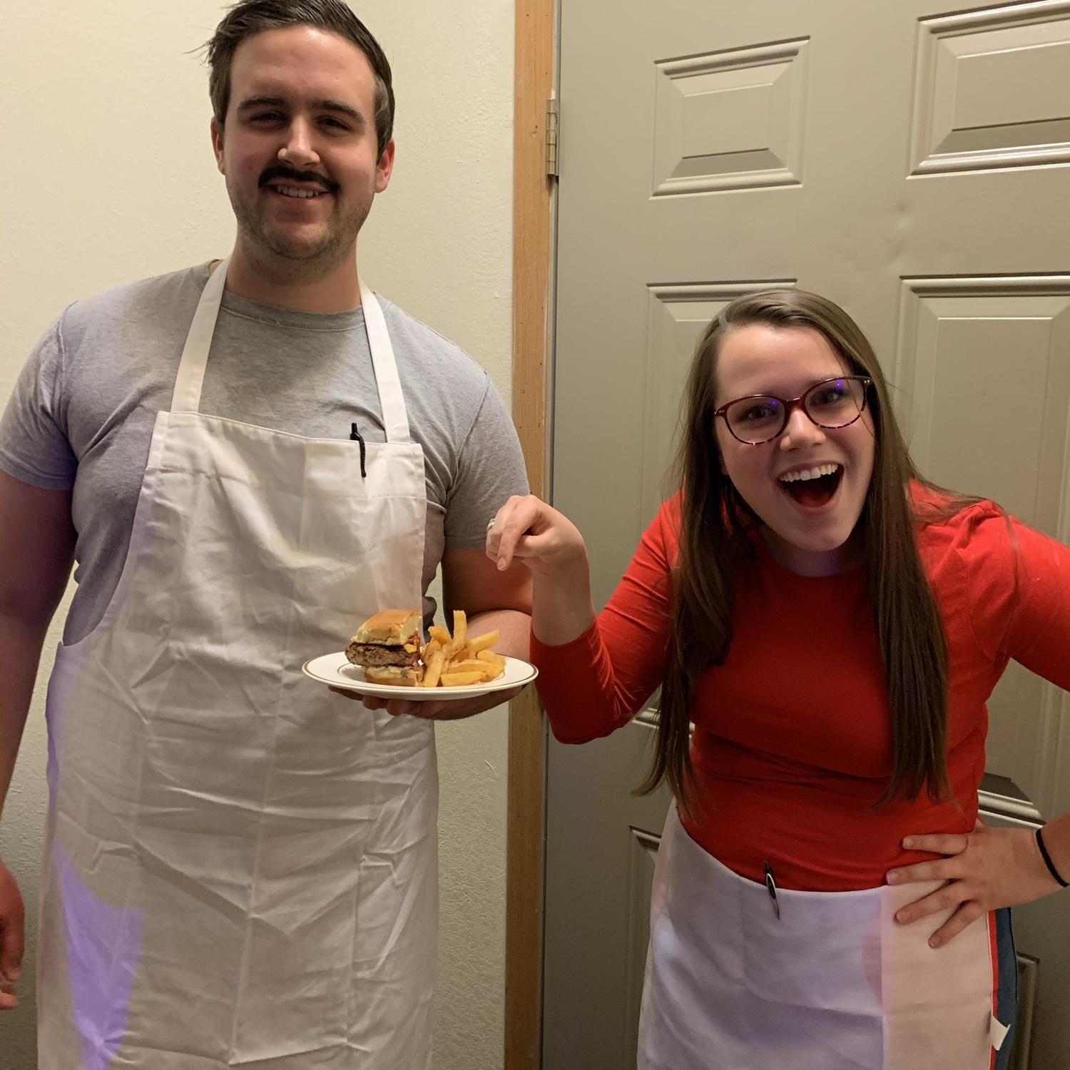 Bob and Linda from Bobs Burgers for Halloween