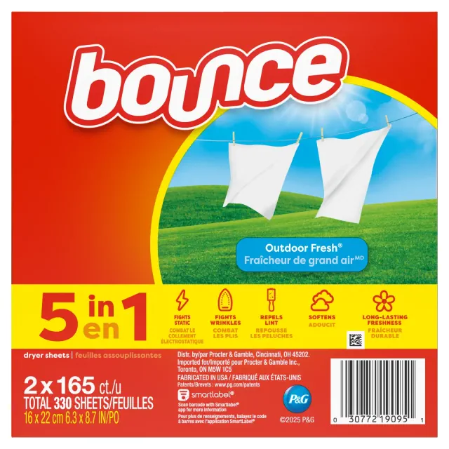 Bounce Outdoor Fresh Dryer Sheets - 330ct
