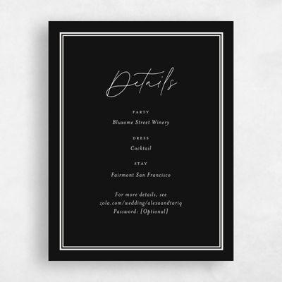 Black Wedding Enclosure - Micah