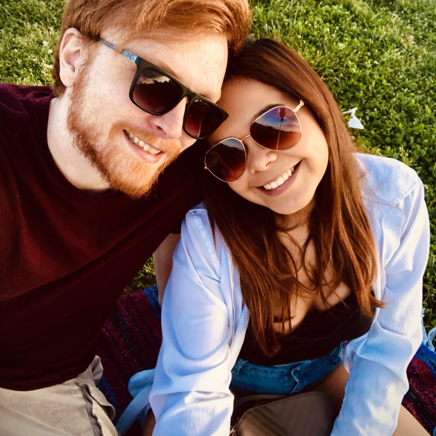 This is also one of our first pictures together! We went to watch the airplanes in DC.