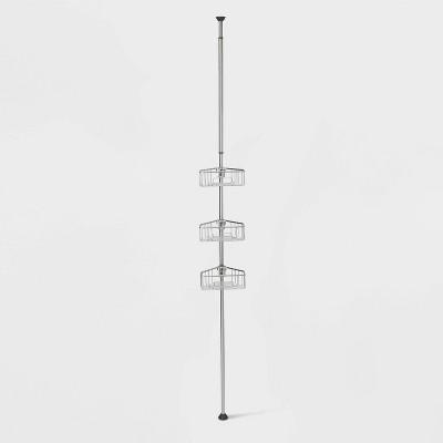 Rustproof Aluminum Tension Pole Caddy Chrome - Made By Design™