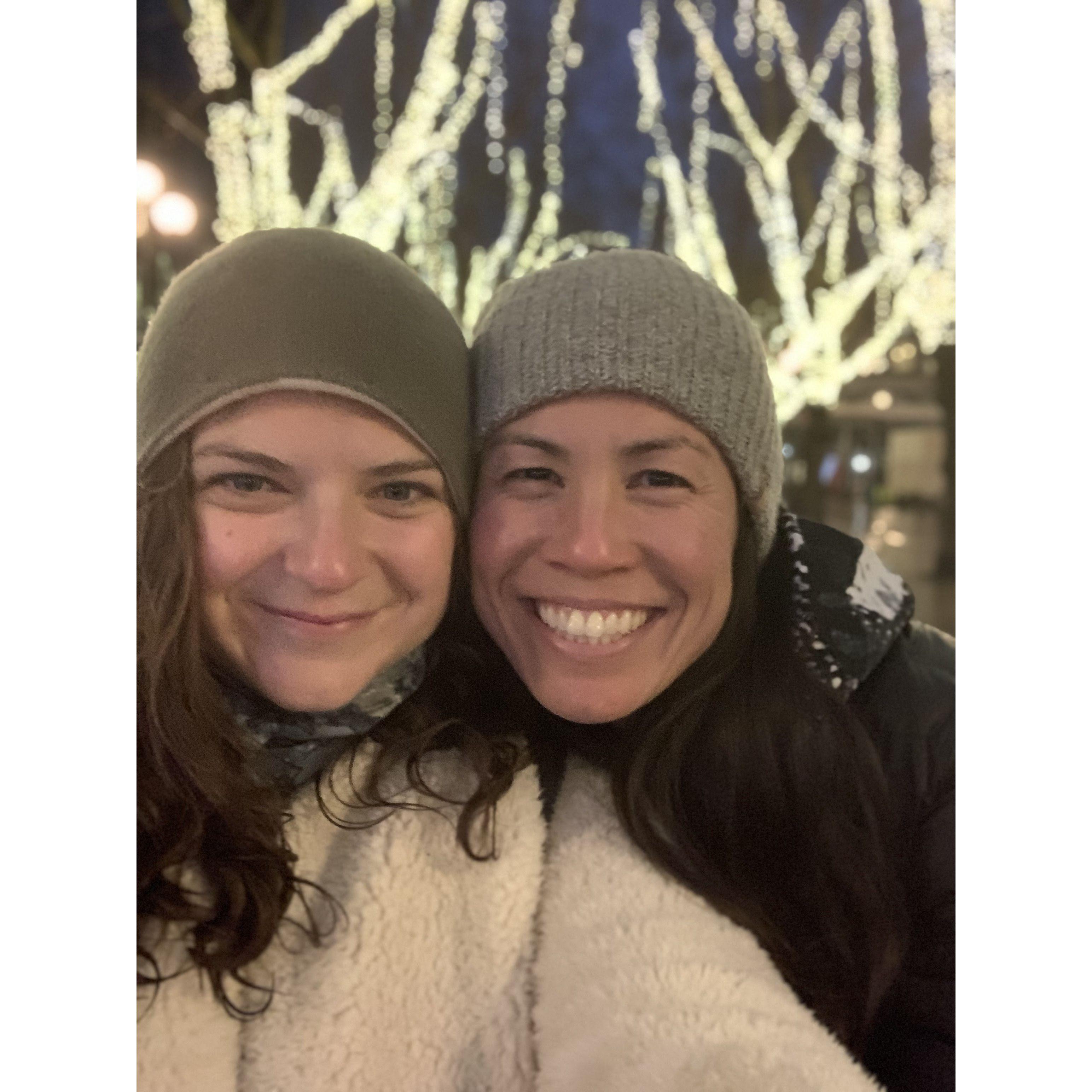 Date night in downtown to celebrate the holidays