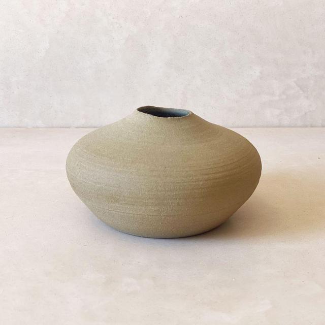 Round Vase, Raw Brown, Large