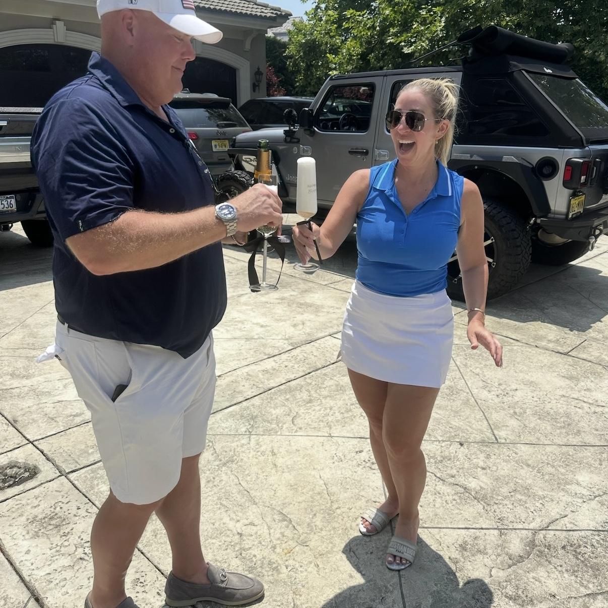 Next was the sweetest surprise, an engagement party! 6.28.25
Jim & Marie