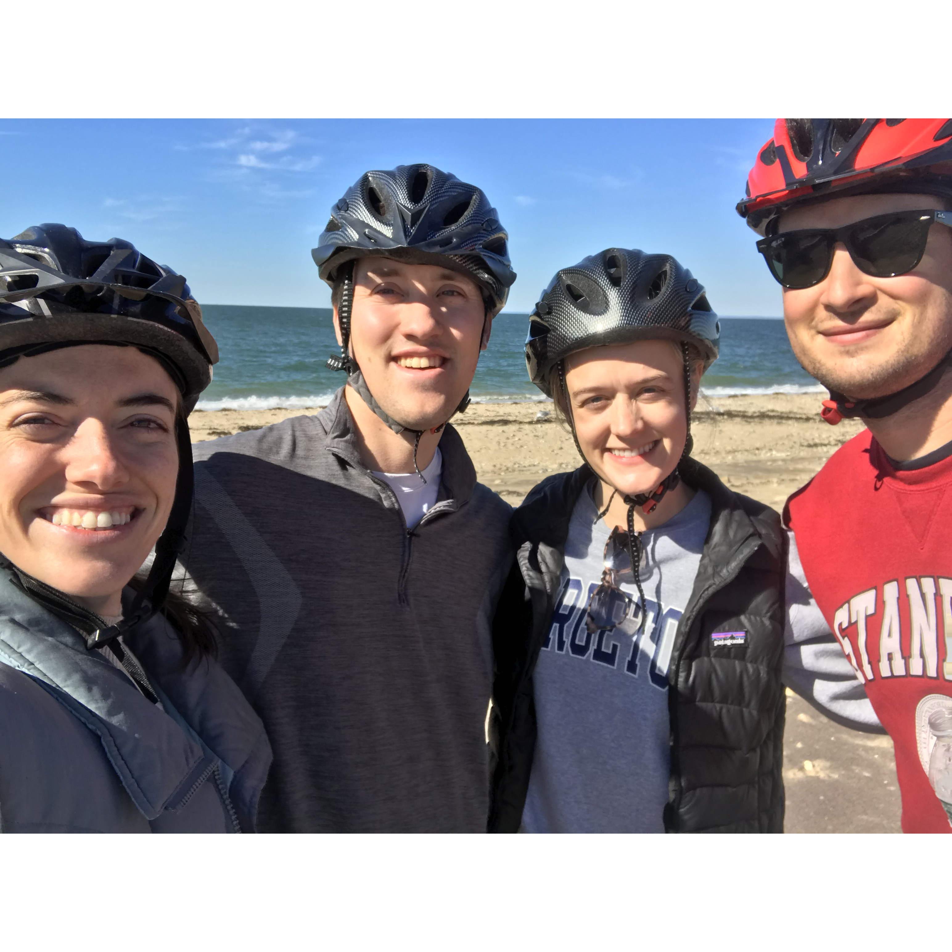 Biking around Long Island with Weldon and Teddy