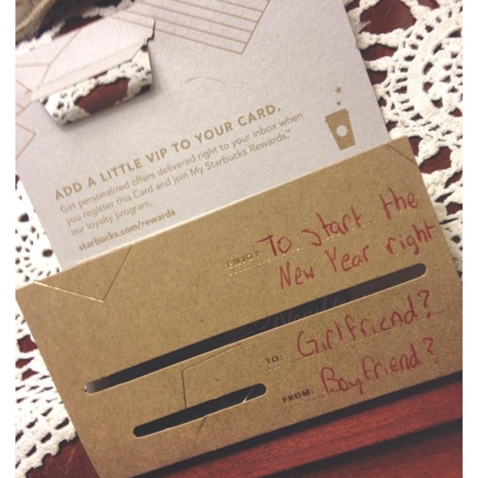 The gift card that started it all, December 31, 2014!