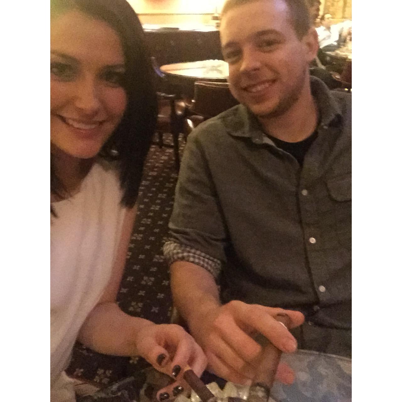 Our one year anniversary at the Brown Palace
