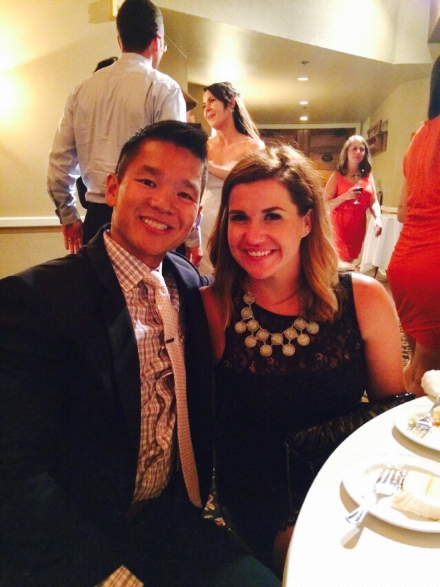 Our first wedding together