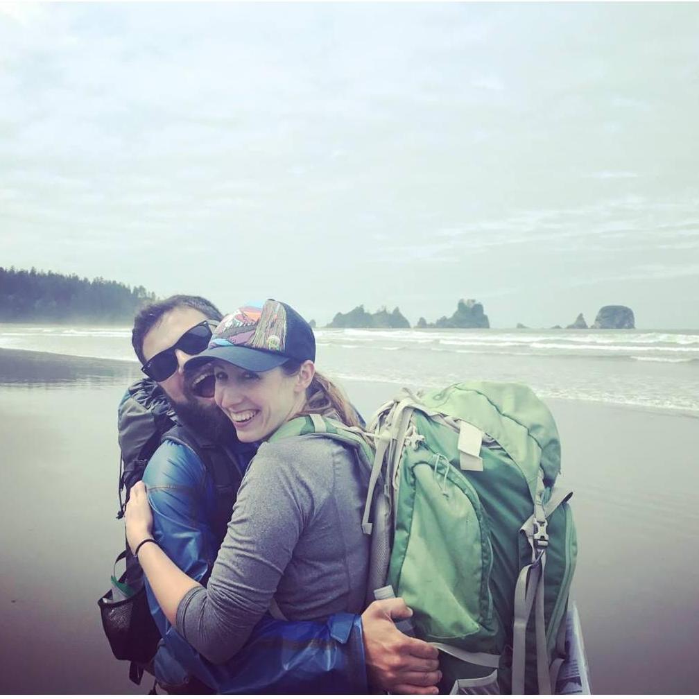 Backpacking to Shi Shi beach.