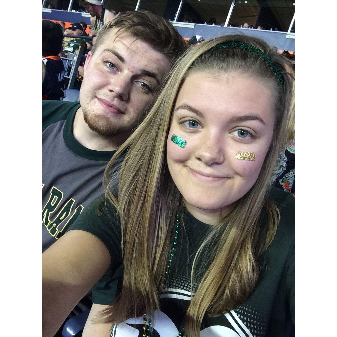 First CSU Football Game together - Rocky Mountain Showdown