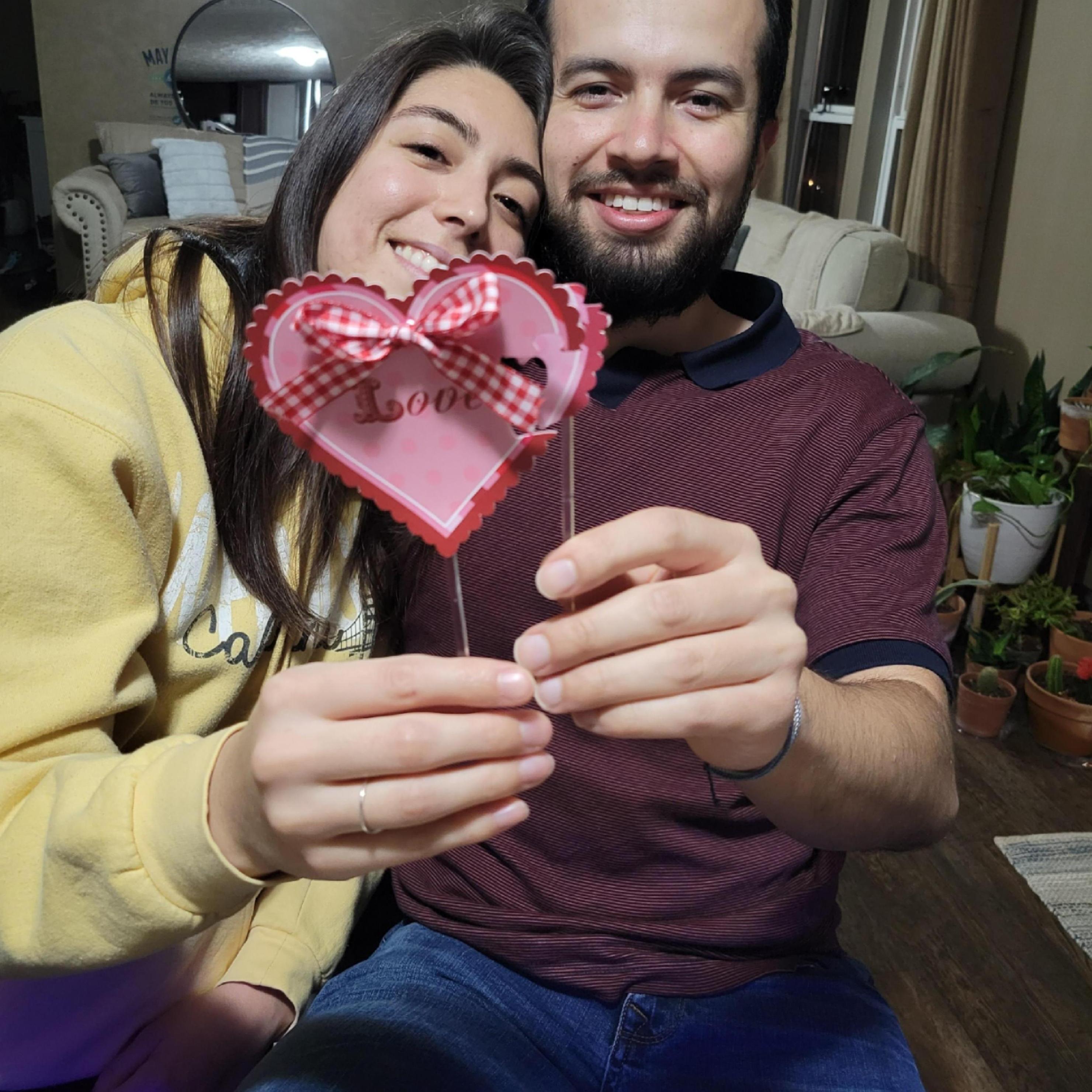 Our first anniversary as "novios"