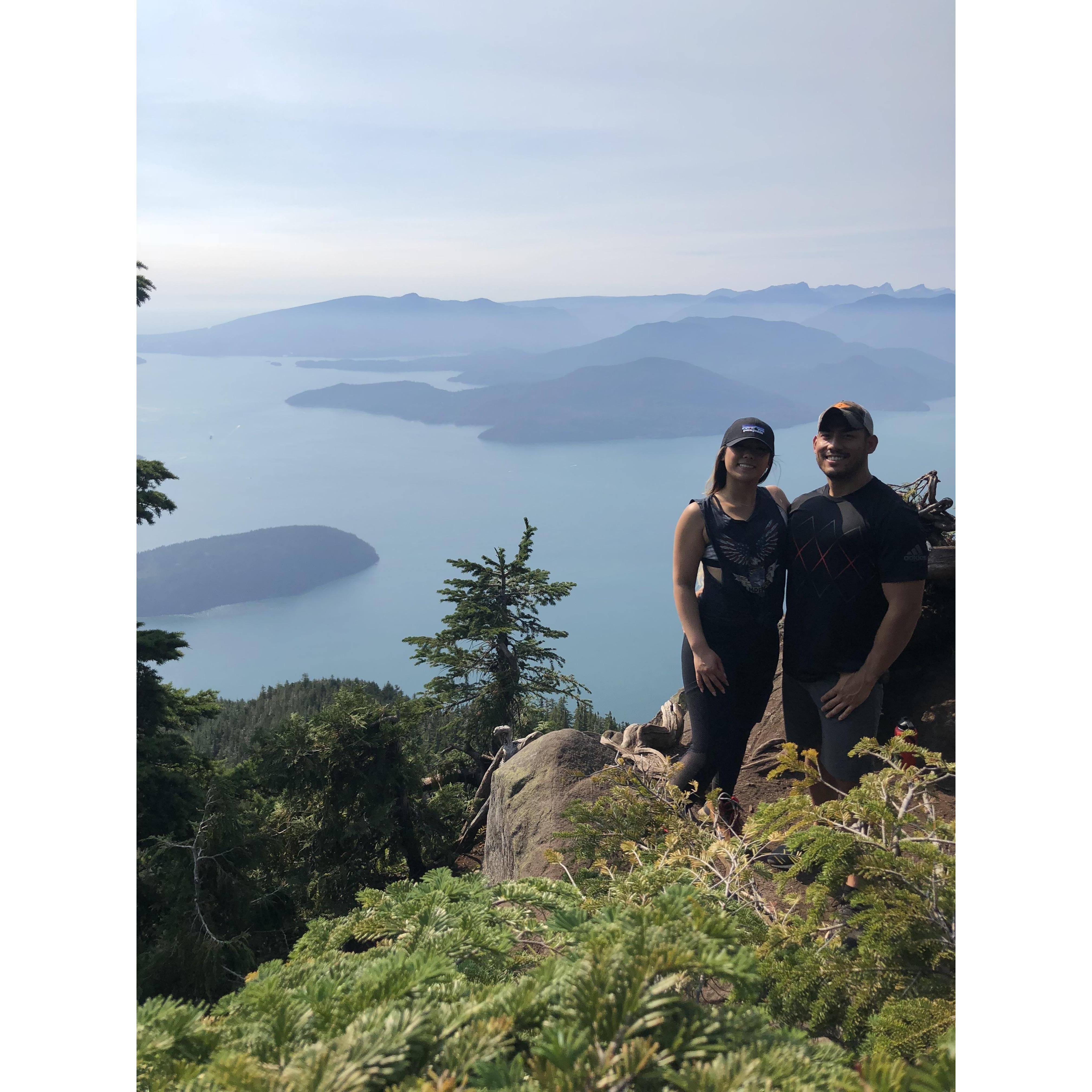 Hiking in Vancouver, BC. August, 2018.