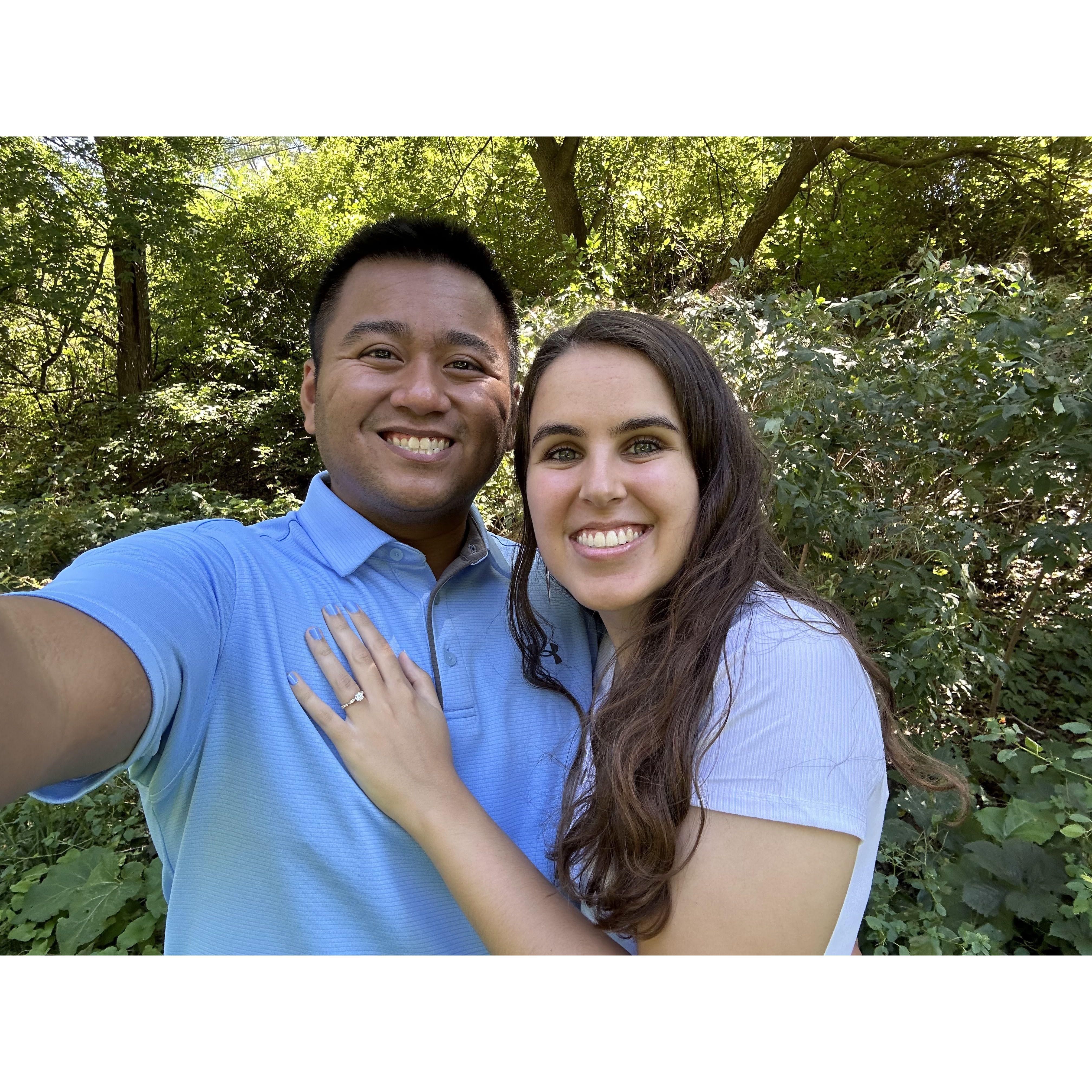 The day we got engaged!