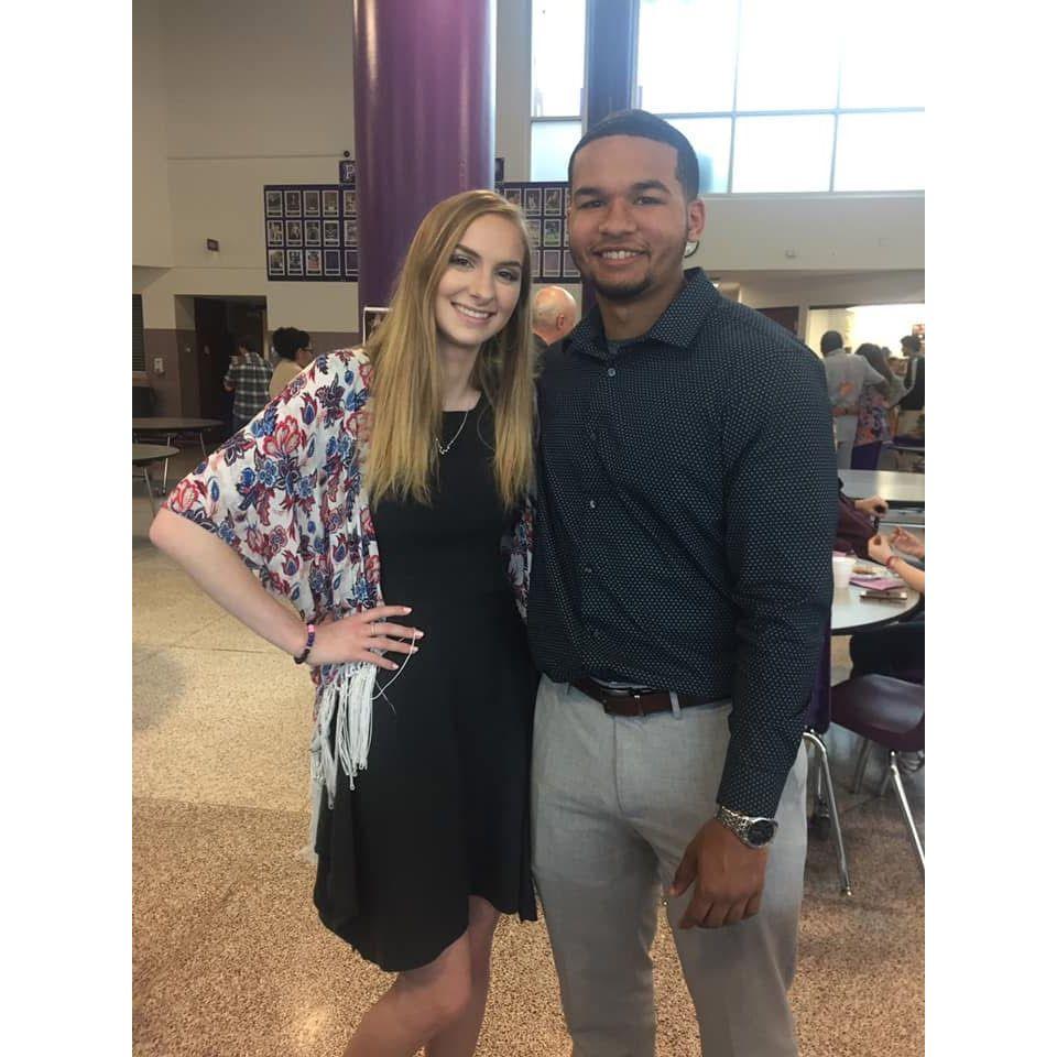 This photo is from a National Honor Society event we had in high school