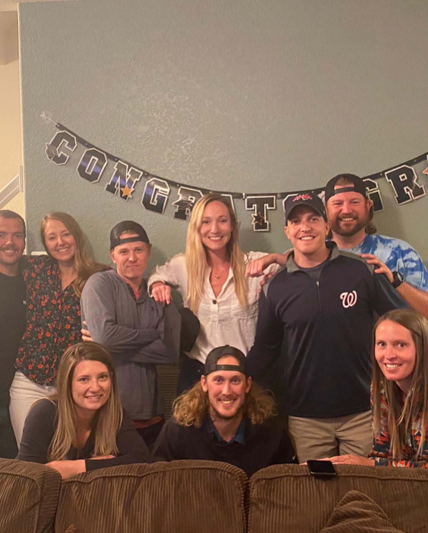 When I graduated ultrasound school during covid, these fine humans threw a graduation and a party. Love them.