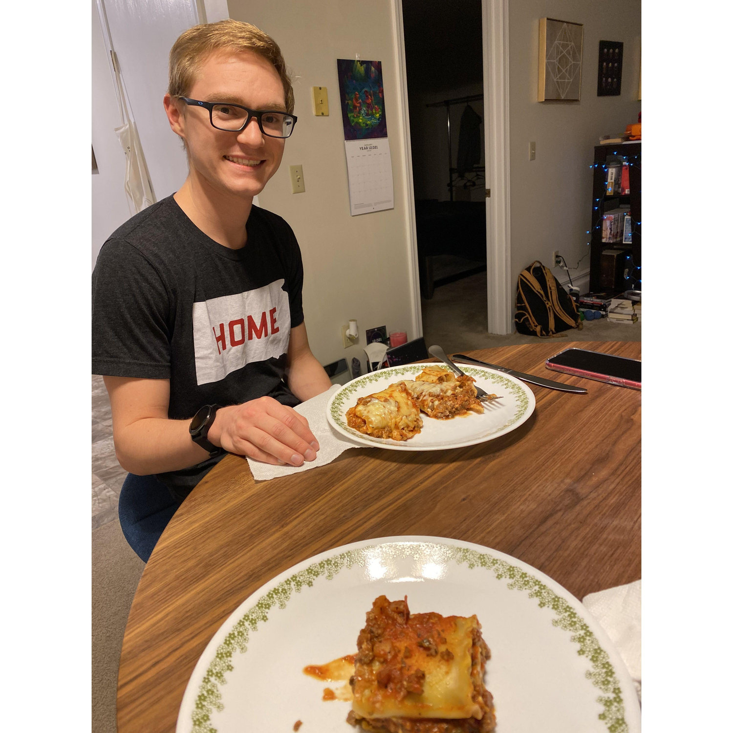 We love to cook, back when Eric still lived in Concord