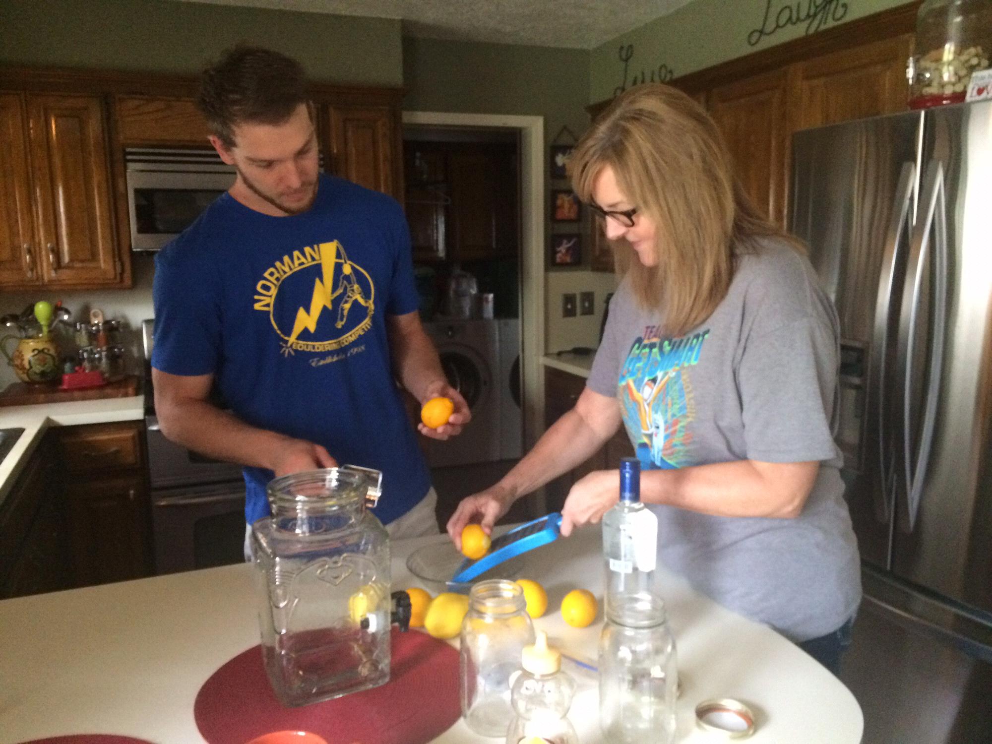 Making Lemoncello with Mom!