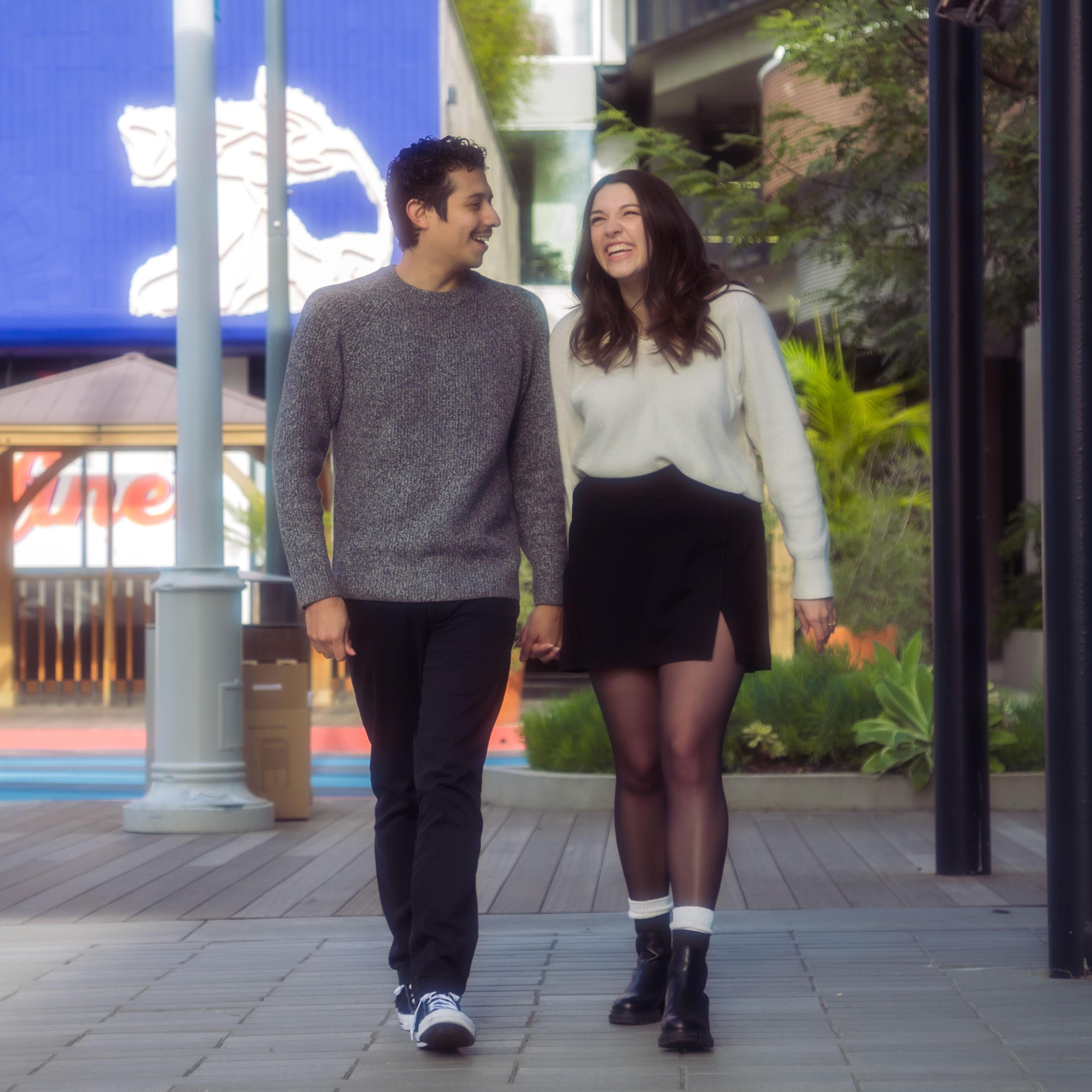 We took these photos near where we went on our first date in Playa Vista