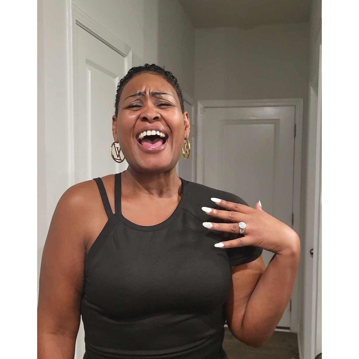 She said YESSSS!!!