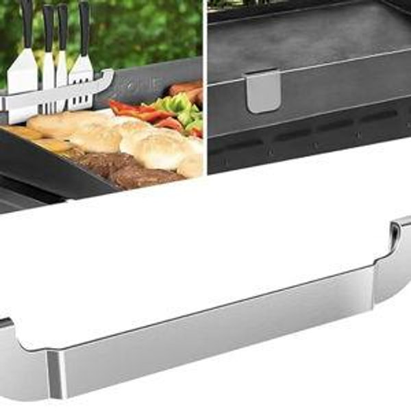 10 Inch Griddle Spatula Holder Magnetic Design, Stainless Steel Grill Barbecue Tool Rack, Griddle Accessories for Blackstone Flat Top Griddle and Other Grill Griddles (1 Pcs)