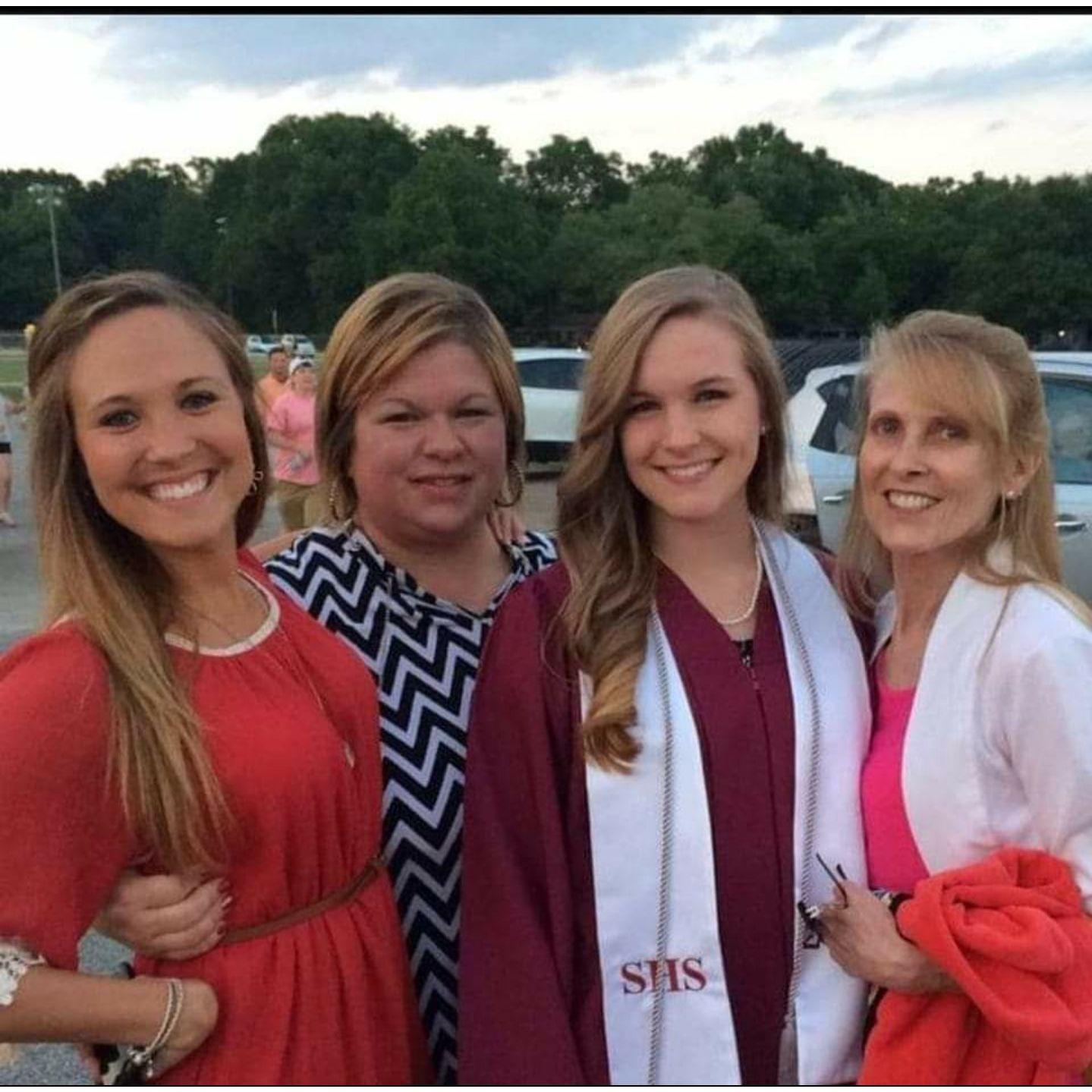 Erica, Mary, Emily, and Sheryl - she's watching us from Heaven now.