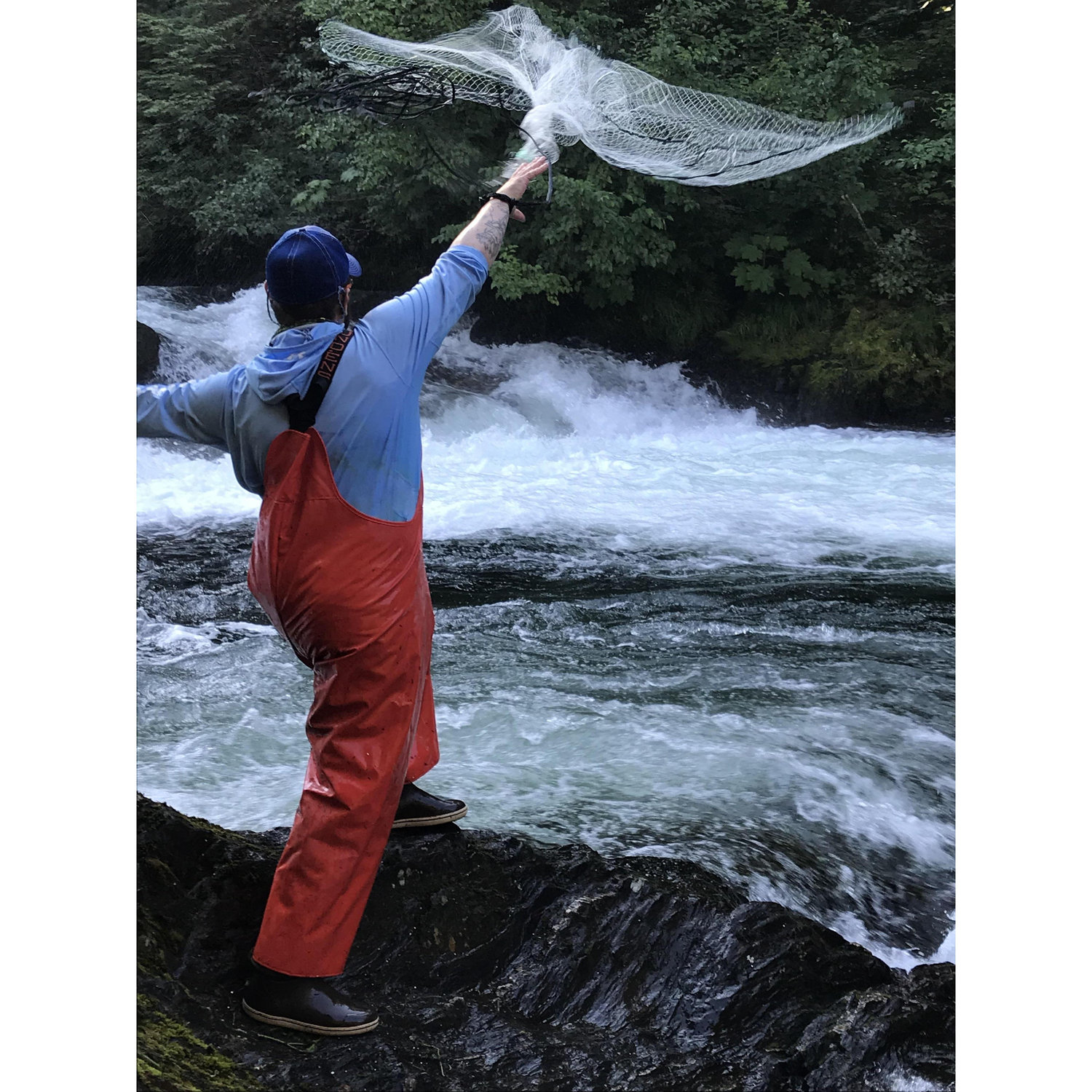 Cast Netting for the Sockeye Salmon for the wedding 2019!