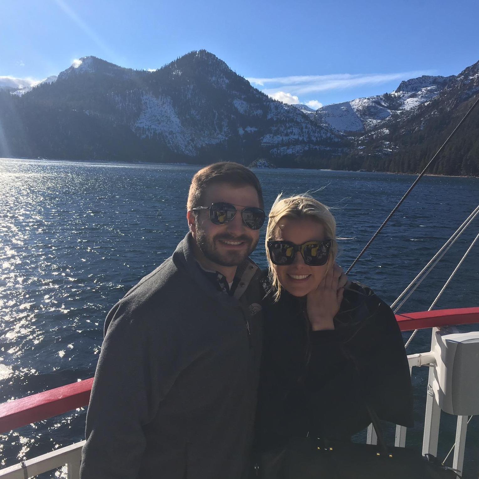 Chilly boat ride in Lake Tahoe, California