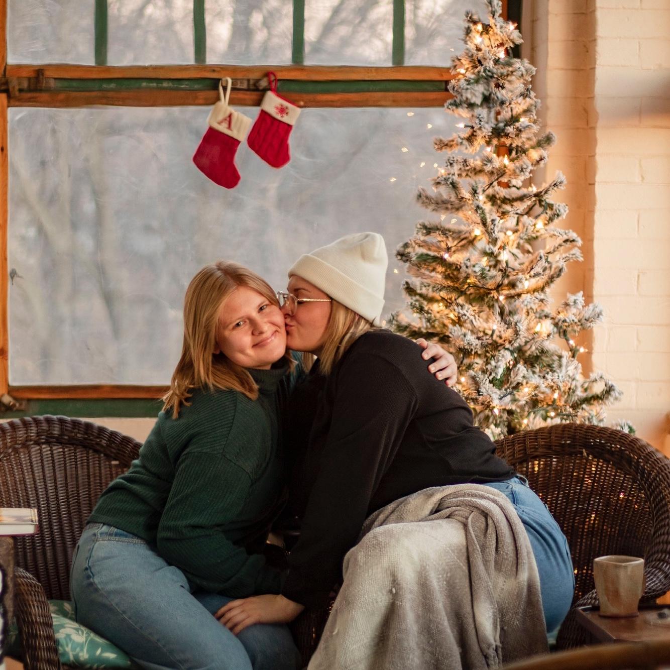 Christmas in our first apartment together (2022)