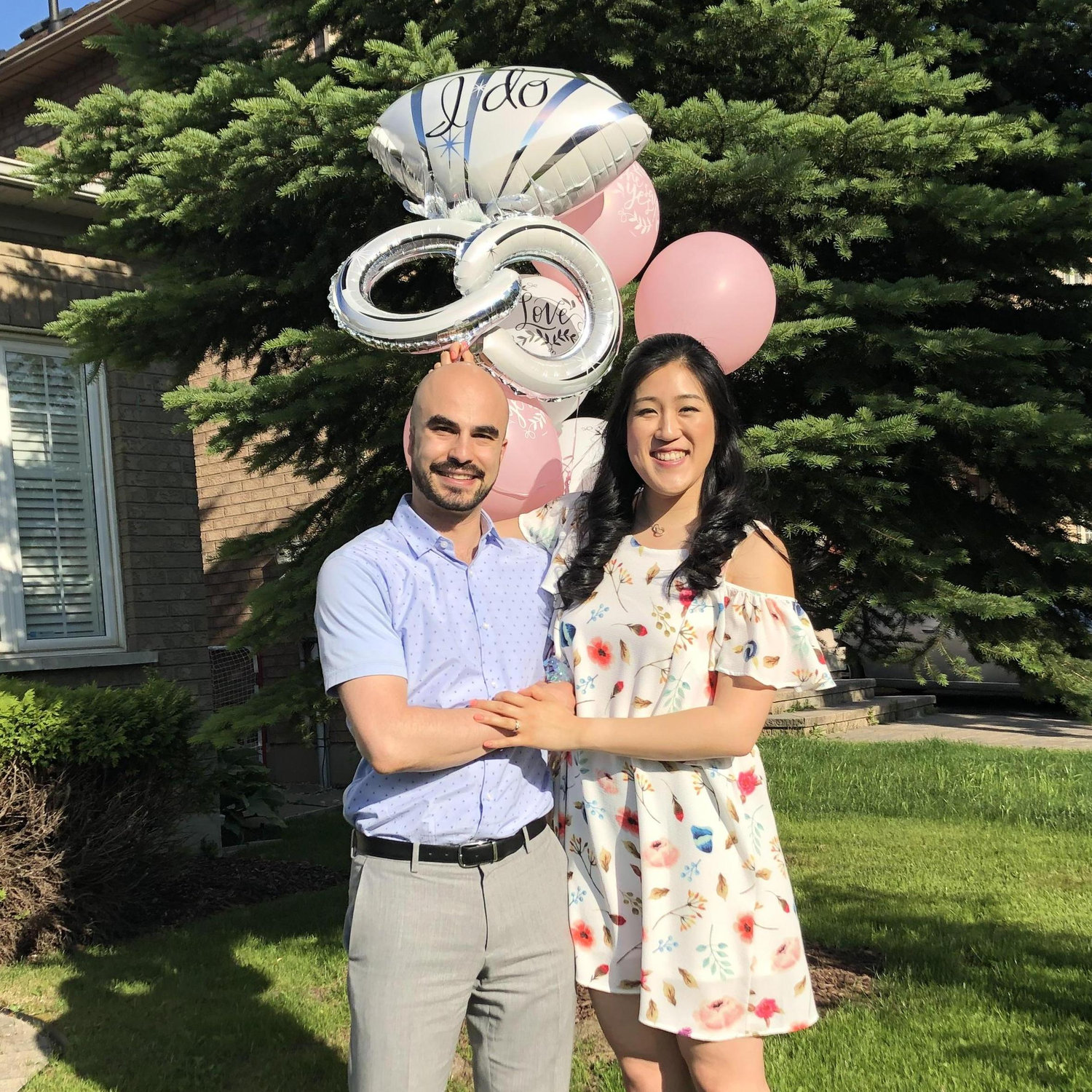 Off to our engagement party!