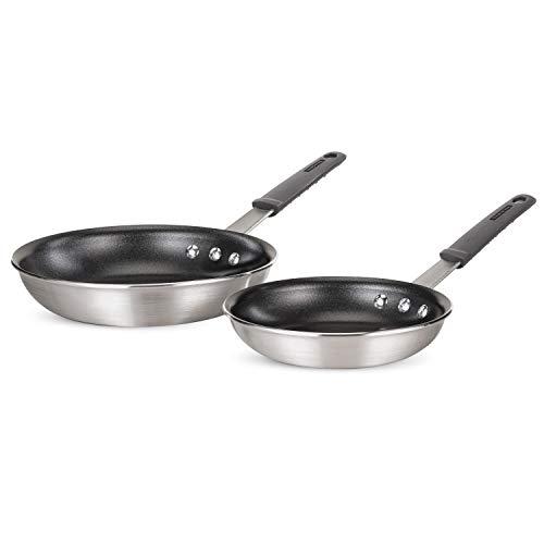 Tramontina, NSF-Certified, Made in USA Pro-Line Aluminum Nonstick Restaurant Fry Pan Set, 8" and 10", 2-Piece