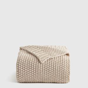 Cotton Fisherman Throw in Natural