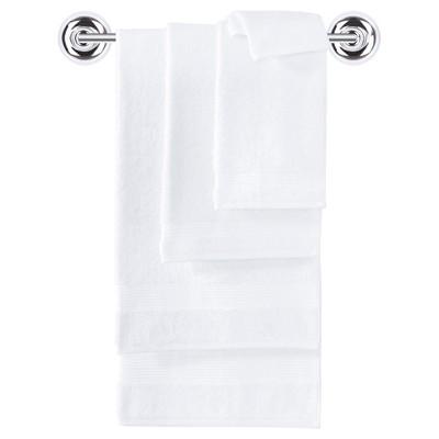 6pc Amadeus Turkish Bath Towel Set Snowball White - Makroteks
