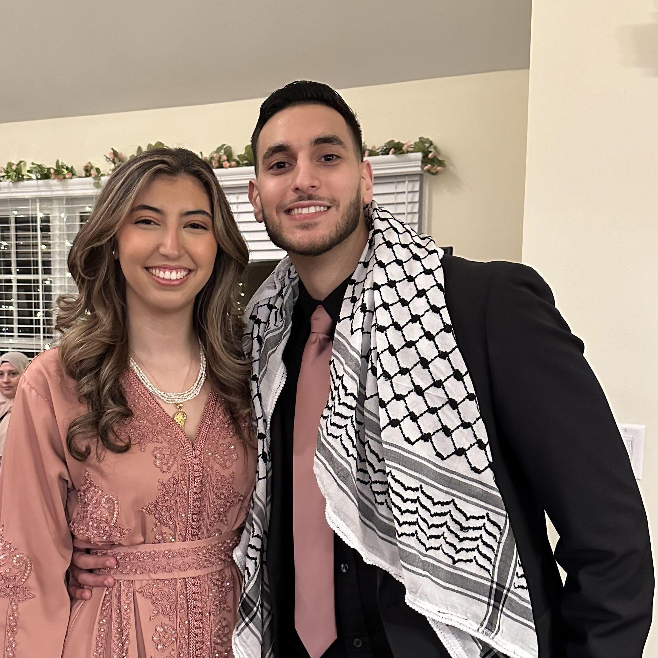 The night we got engaged! It's a part of our customs and traditions for the groom and his family to ask the bride's family for her hand.