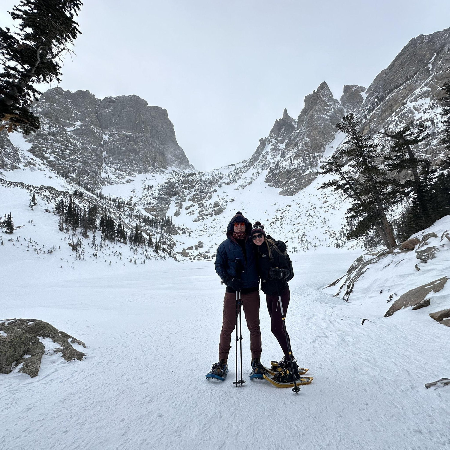 Snow shoeing in RMNP.