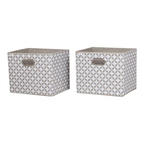 South Shore Storit 2-Pack Patterned Fabric Storage Baskets