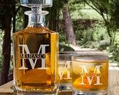 Personalized Whiskey Decanter Set With...
