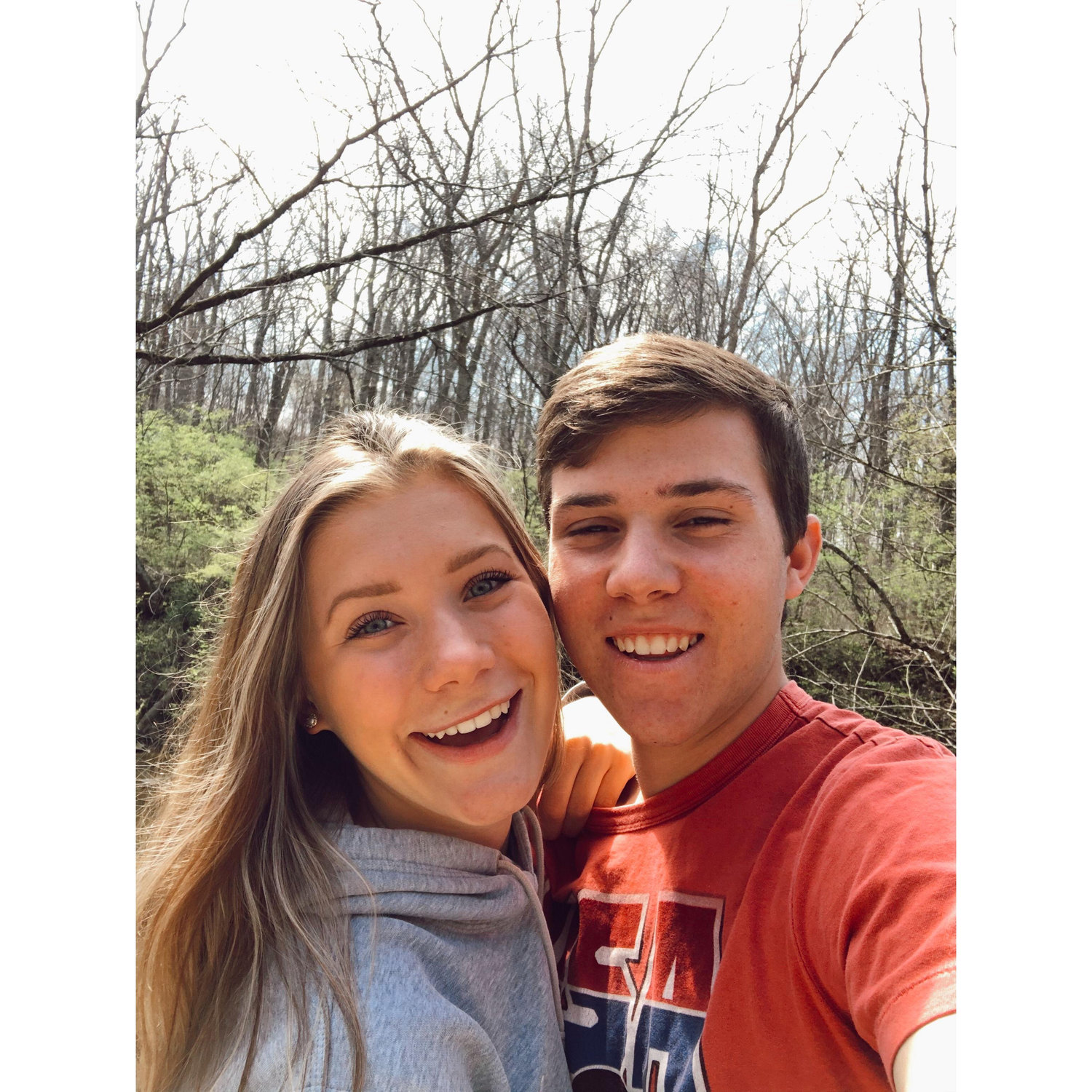 Celebrating their 1 year anniversary with a date at Sharon Woods Park (COVID times)
