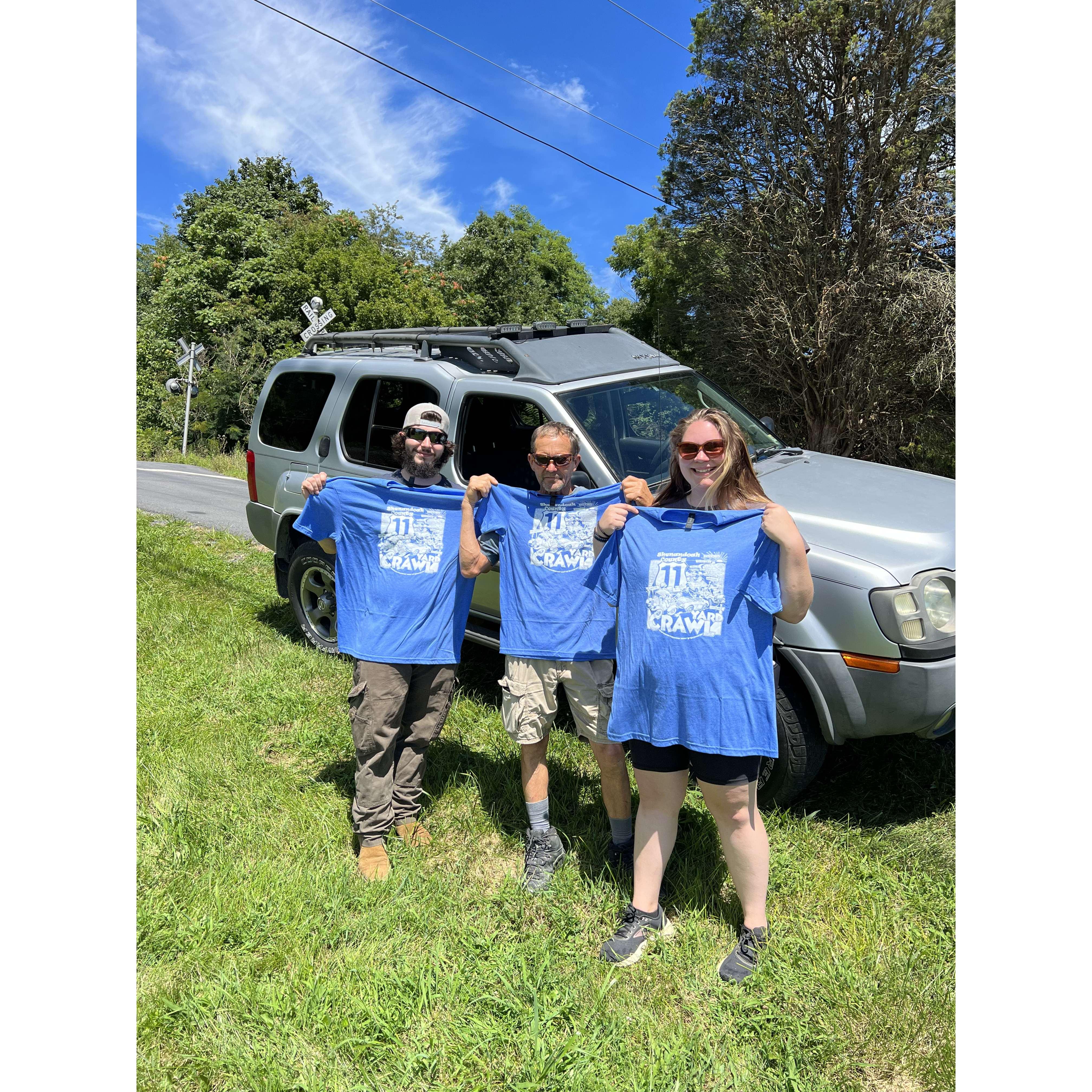 The annual yard crawl with our bestie (MY) grandad 2022